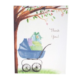 Bonnie Marcus Baby Boy Thank You Cards, With Matching Envelopes, Set of 8