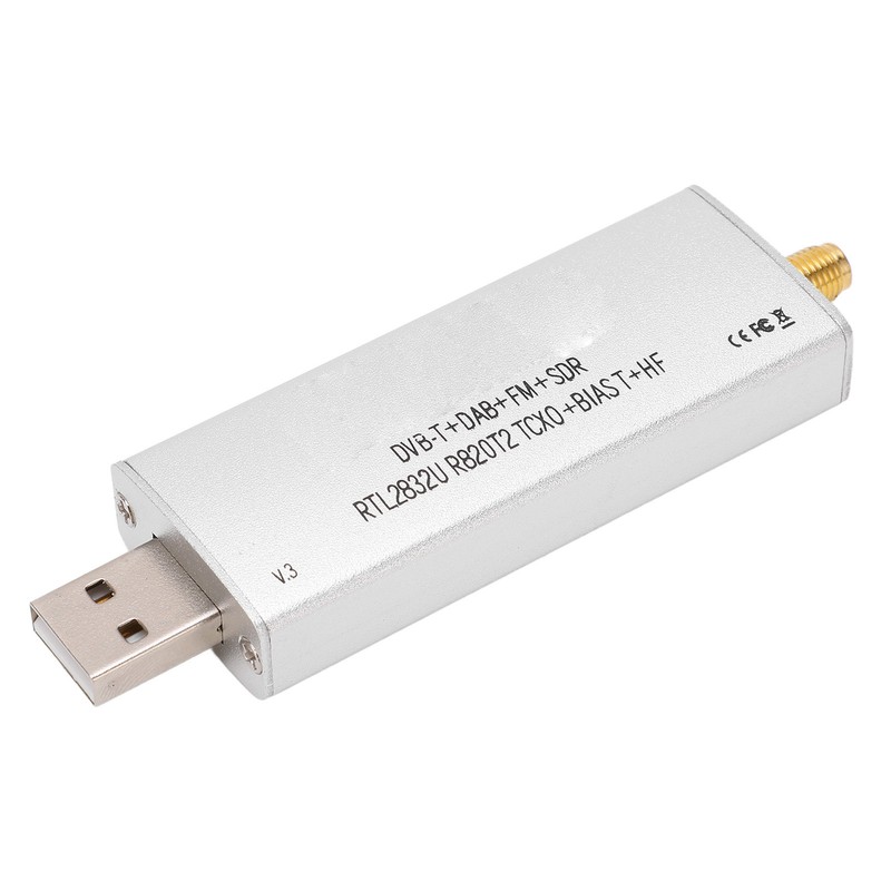 Radio Receiver RTL SDR R820T2 RTL2832U 1PPM TCXO SMA 500KHz‑1766MHz