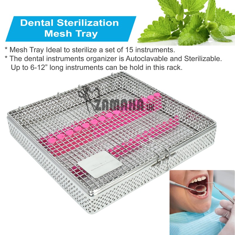 ZAMAHA UK Mesh Autoclave Sterilization Cassette Tray Box Premium Design
