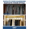 60 Pack Gold Boot Hangers for Closet, Clips Hangers with