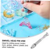 LALAFINA 3pcs Swivel Head Pin Vise Precision Hand Drill Tool
