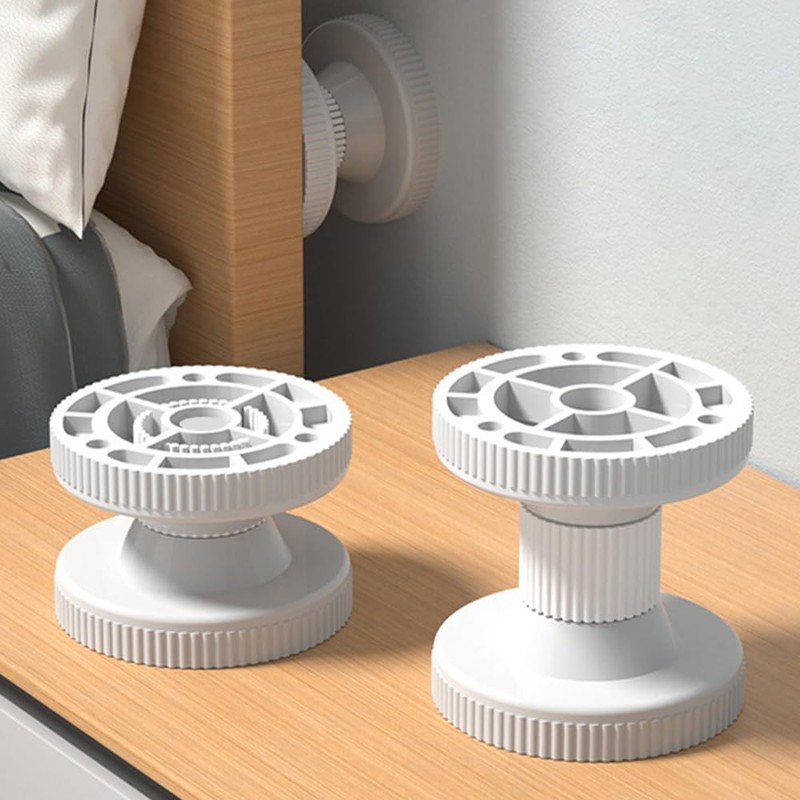 Tiardey 2 Pieces Headboard Fixings Tilt-Proof Bedside Fixings Adjustable Bed