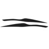 Pair Carbon Fiber Headlight Eyebrow Eyelid Cover for 3 Series