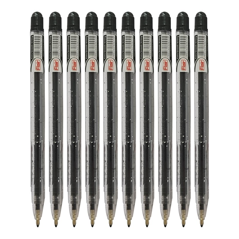 iGlitter Xtra Sparkle Glitter Gel Pens, BLACK, Medium Point (1.0mm),