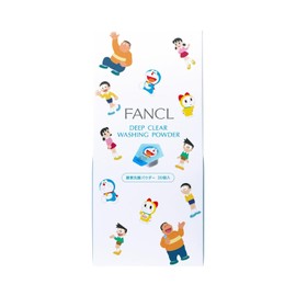 FANCL Deep Clear Face Wash Powder, 30 Count (Doraemon Limited Design), Face Wash, No Additives (Pores/Blackheads), Enzyme Face Cleanser, Environmentally Friendly Package