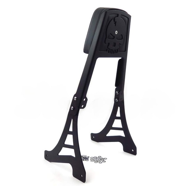 AfterMokit Replacement Backrest with Leather Pad for Harley Davidson Sportster