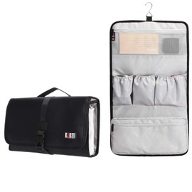 PITRUMO Reiseetui, tragbare Aufbewahrungstasche, Roller-Hängetasche, Organizer für Dyson Airwrap Styler, Shark Flexstyle Air-Styling- und Trockensystem, Schwarz