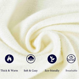 vimate Cashmere Scarf Women, Winter Thick Cream/Off White Bridesmaid Cashmere Pashmina Wool Shawl Wrap for Wedding Bridal Guest(UK-Cream)