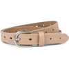 styleBREAKER 03010110 Women's Leather Belt Plain Colours with Aztec Prongs