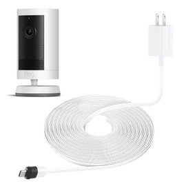 25ft/7.5m Weatherproof Charger Cable for Outdoor Cam Plus,Spotlight Cam Plus/Pro(Battery), with Power Adapter Continuously Charging Your Security Camera