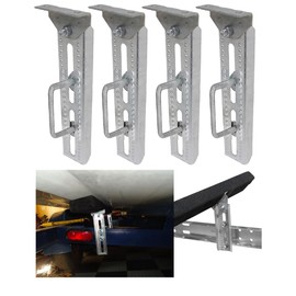 4 Sets 8in Heavy Duty Galvanized Swivel Top Boat Trailer Bunk Brackets with Hardware for 2"X3", 1.5"X3" Crossmember - Boat Trailer Lift Parts - Jet Ski Trailer Parts