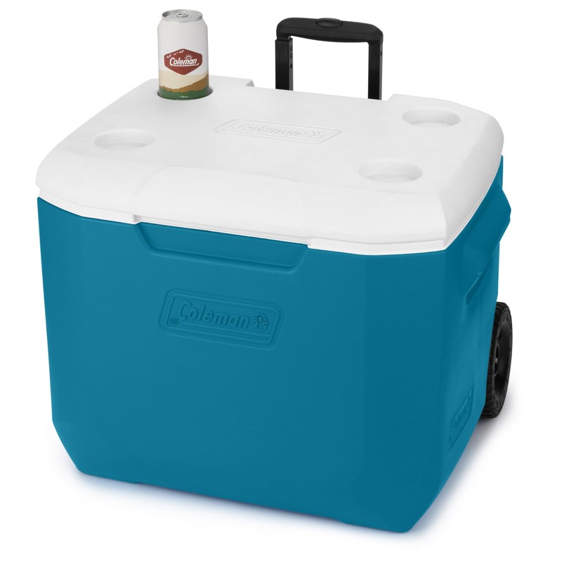 Coleman 60qt Rolling Cooler with Wheels, Insulated Portable Wheeled Chiller