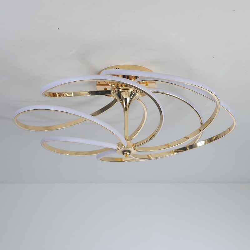 BEINEIJIE Irregular Designs Chandelier Dimmable with Remote Control Brightness Adjustable