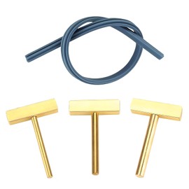 YINKE T-Soldering Iron Tips, Set of 4, Soldering Iron, T-Tip Soldering Iron Tip, Soldering Iron Tips, Brass Tips, 3 Sizes, Soldering Iron, T-shaped Head with Strip, Soldering Iron, For LCD Screens