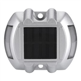 Casting Aluminum Solar Power Waterproof 6 LED Lamp Outdoor Road Driveway Pathway Light Blue