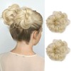 PHOCAS 2PCS Messy Hair Bun Hair Piece Natural Curly Space