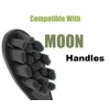 Replacement Toothbrush Heads for Moon Electric Toothbrush with Covers (5