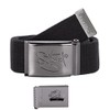 2Stoned Fabric Belt Black 4 cm Wide with Matte Buckle