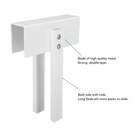 Metal Bifold Door Lock, Double Door Child Safety Lock Keep Children Cats Dogs Out of Closets, Bi Fold Closet Door Lock for Security and Convenience, No Need Install