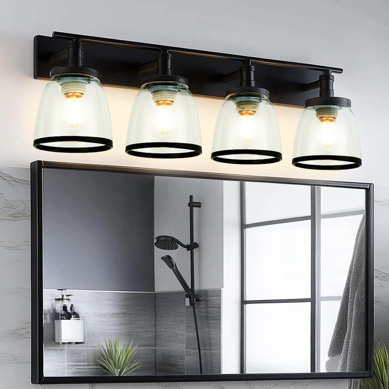 6 Pack Ceiling Fans Glass Shade Covers, Clear Glass Shade
