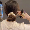 YFFSFDC ヘアゴム 髪ゴム 髪飾り ヘアアクセサリー ヘアアレンジ メタルプレート 跡がつかないヘアゴム まとめ髪 おしゃれ