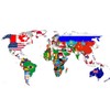 200Pcs Push Pins Creative Fashion Flag Thumb Tacks for Bulletin