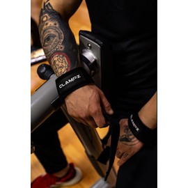 Premium Lifting Straps for Fitness, Weightlifting, Bodybuilding, Crossfit and Deadlifts. Lifting Straps for Men and Women (Black/White)