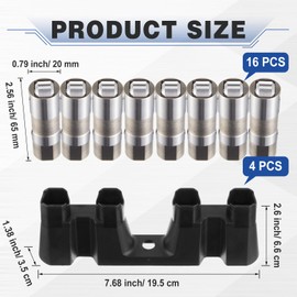 BBTO Compatible with Delphi Ls7 Lifters Set of 16 with Guide Trays Compatible with Ls Engines fits Ls1 Ls2 Ls3 Ls6 Lq4 Lq9 Ly5 Ly6 Lm7 4.8 5.3 5.7 6.0 6.2, 12499225, 25341990