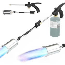 Propane Torch Weed Burner - 1,800,000 BTU Flame Thrower with Self - ignite Feature, Perfect for Weeding, Snow Melting, Asphalt, Roofing & More (Fuel Excluded)