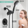 SR SUN RISE 6-Spray Shower Faucet 3-Way Combo Shower Head