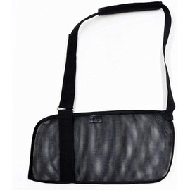 Shuoteng Breathable Mesh Arm Sling Support, 1Pc Shoulder Immobilizer Mesh Shoulder Sling, Adjustable Breathable Mesh Shoulder Wrist Sling, Black