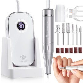 Modelones Electric Nail Files, 35000RPM Professional Nail Drill, Portable Portable E File Kit with Bits & Sanding Bands for Acrylic Gel Nails Manicure Salon Home