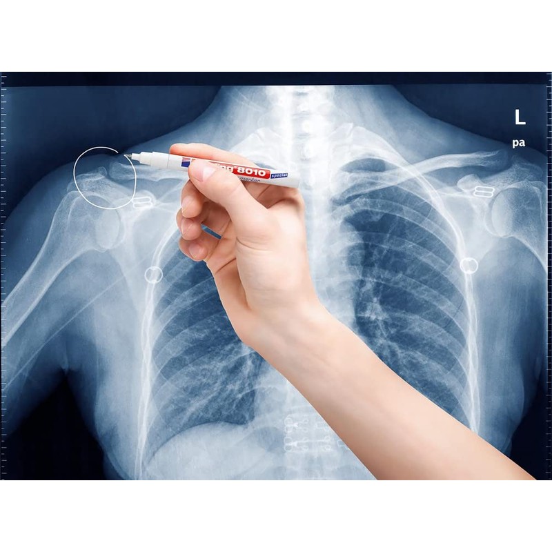 edding 8010 X-Ray Marker - white - 1 x-ray marker