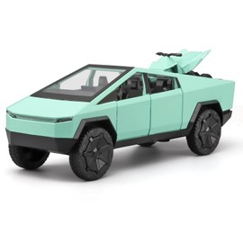 RZAPE Trucks for Boys 1/32 Die Cast Metal Toy Trucks,Toy Trucks for Boys Age 4-7,Diecast Trucks Model Truck Kits,Pull Back Pickup Truck Toy with Light and Sound,Trucks for Kids Ages 4-8（Green）