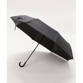 Aimoha UV Protection Parasol, Lightweight, Compact, Rain or Shine, Women's, Rain Umbrella, 8 Ribs, Chic Simple, Folding Umbrella, Folding Umbrella, 11.3 oz (320 g) (Stripe) Black