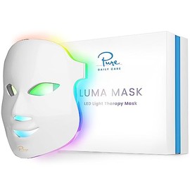 Pure Daily Care Luma - Máscara de terapia de piel LED  Rejuvenecimiento de la piel en casa y terapia de luz antienvejecimiento  LED de 7 colores...   