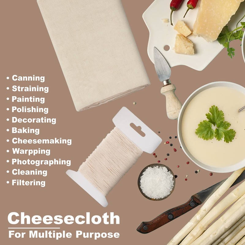 J. Adler Grade 90 CheeseCloth, 27 Sq Feet | 100%