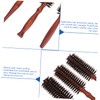 IWOWHERO 3Pcs Handle Bristle Hairbrush Detangling Round Hair Brush for