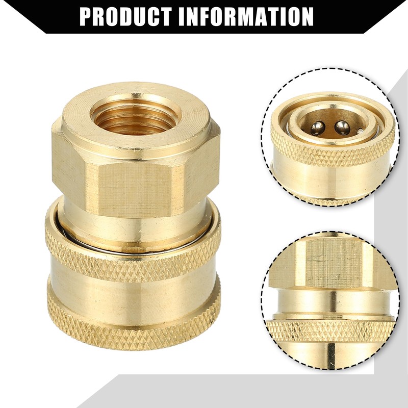 Hihaha Pressure Washer Coupler/Outer Washer Gun Adapter Universal for Car/Durable