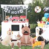 5Pcs Dog Birthday Decorations - 4D Standing Dog Balloons -