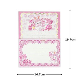 LS16511 Closed Pin Letter Set, Fumika Amenomori, Adorable Pink