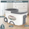 Mop and Bucket with Wringer Set,Spin Mop and Bucket System,