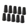 YOKIVE 10Pcs Rubber Stoppers with Hole, Tapered Plugs with High-temperature