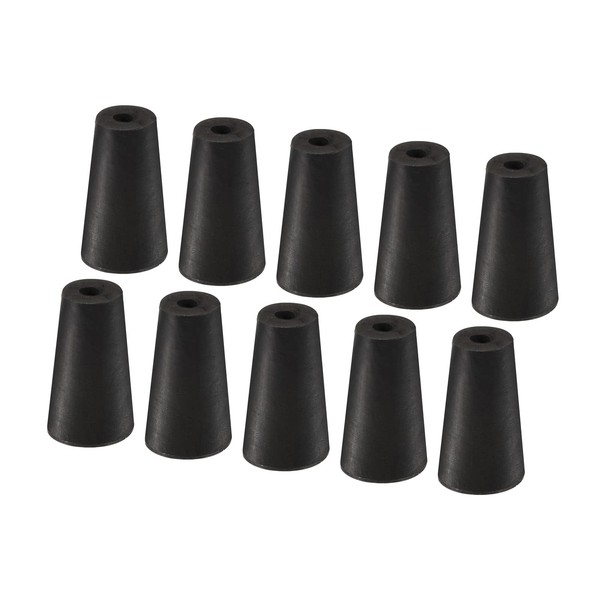 YOKIVE 10Pcs Rubber Stoppers with Hole, Tapered Plugs with High-temperature