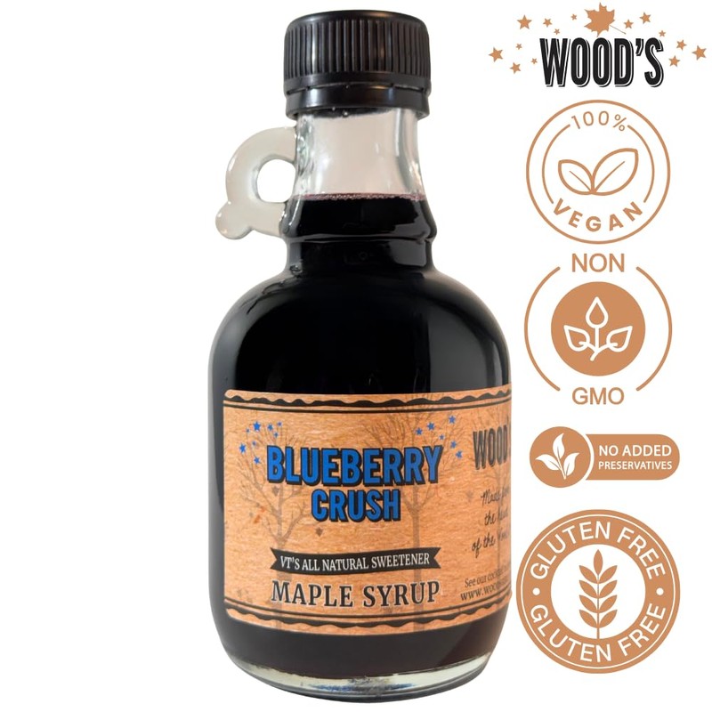 WOOD'S Blueberry Crush Maple Syrup – Small-Batch Vermont Maple Syrup