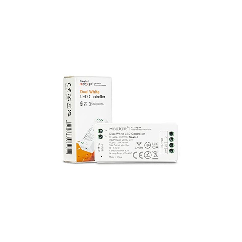 Kingled FUT035S Mini RF Receiver for Dual White CCT Mi