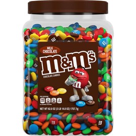 M&M'S Milk Chocolate Candy Bulk Jar (62 oz.) - Colorful Chocolate Candy