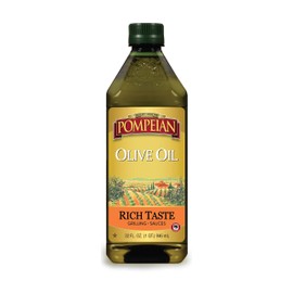 Pompeian Rich Taste Olive Oil, Rich, Full Flavor, Perfect for Grilling & Sauces, Naturally Gluten Free, Non-Allergenic, Non-GMO, 32 FL. OZ.
