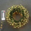 WEGRASY Firecracker Fairy Lights Plug in,33ft 300LEDs Green Wire Cluster