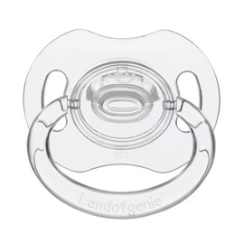 Landofgenie Schnuller für Erwachsene Knochenform transparenter Schnuller Weiß